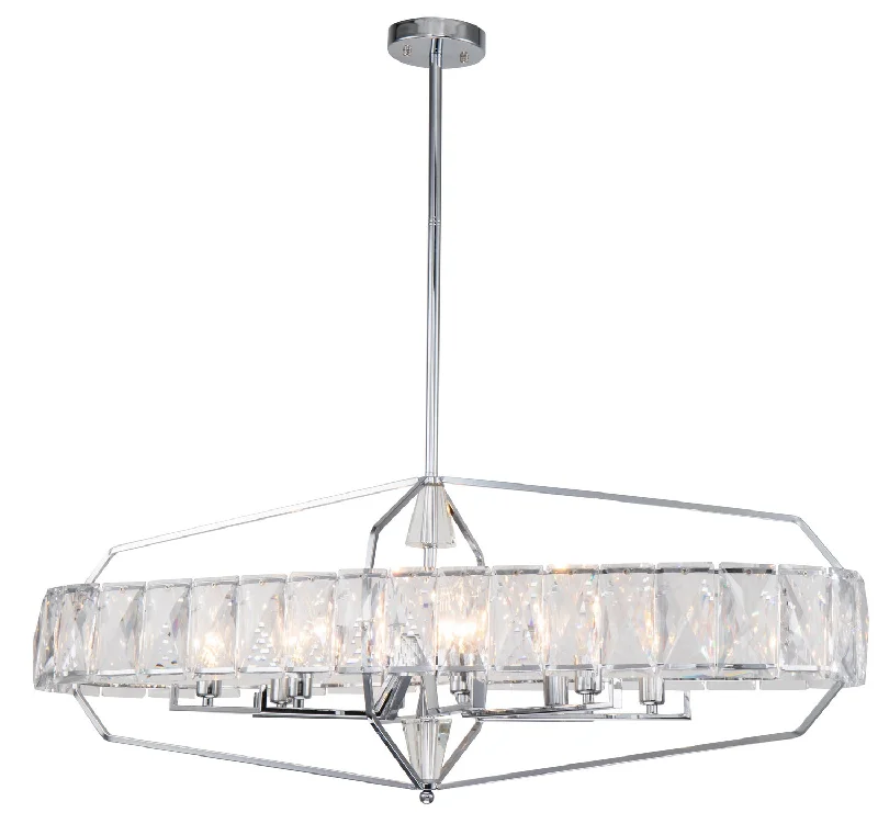 Chandeliers with Murano Glass for a High - End Artistic TouchChandeliers with Murano Glass for a High - End Artistic TouchBethel International TD22C40CH Chandelier Light - Chrome