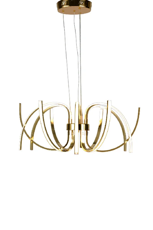 Chandeliers with Metal Frames in Copper FinishChandeliers with Metal Frames in Copper FinishBethel International TR01 Chandelier Light - Gold