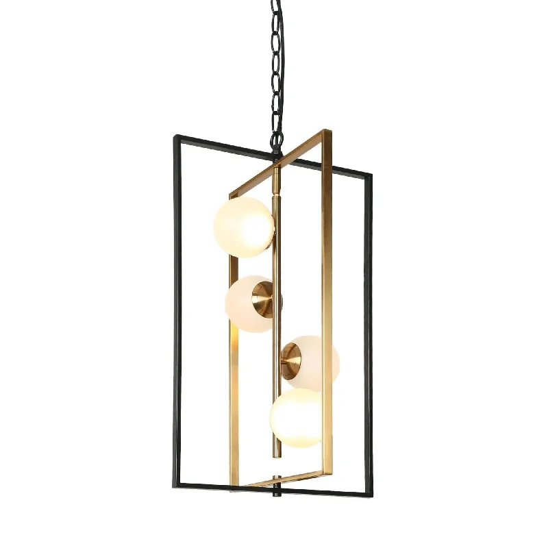 Industrial Iron Chandeliers for Loft - Inspired SpacesIndustrial Iron Chandeliers for Loft - Inspired SpacesBetonicifolia 4-Light Small Black LED Chandelier