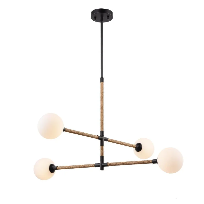 Small Chandeliers for Compact RoomsSmall Chandeliers for Compact RoomsCapilano Collection 4-Light Chandelier Black