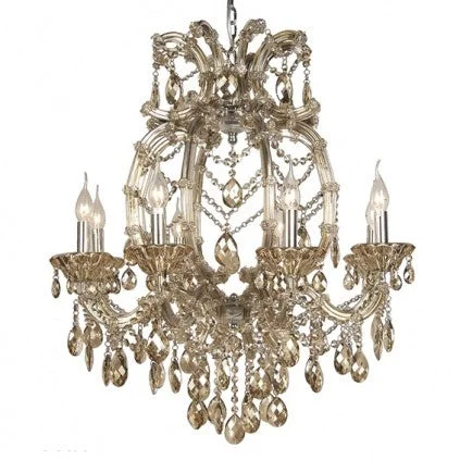 Chandeliers with Dimmable Lights for Ambiance ControlChandeliers with Dimmable Lights for Ambiance ControlChampagne Crystal Chandelier - 8 Light