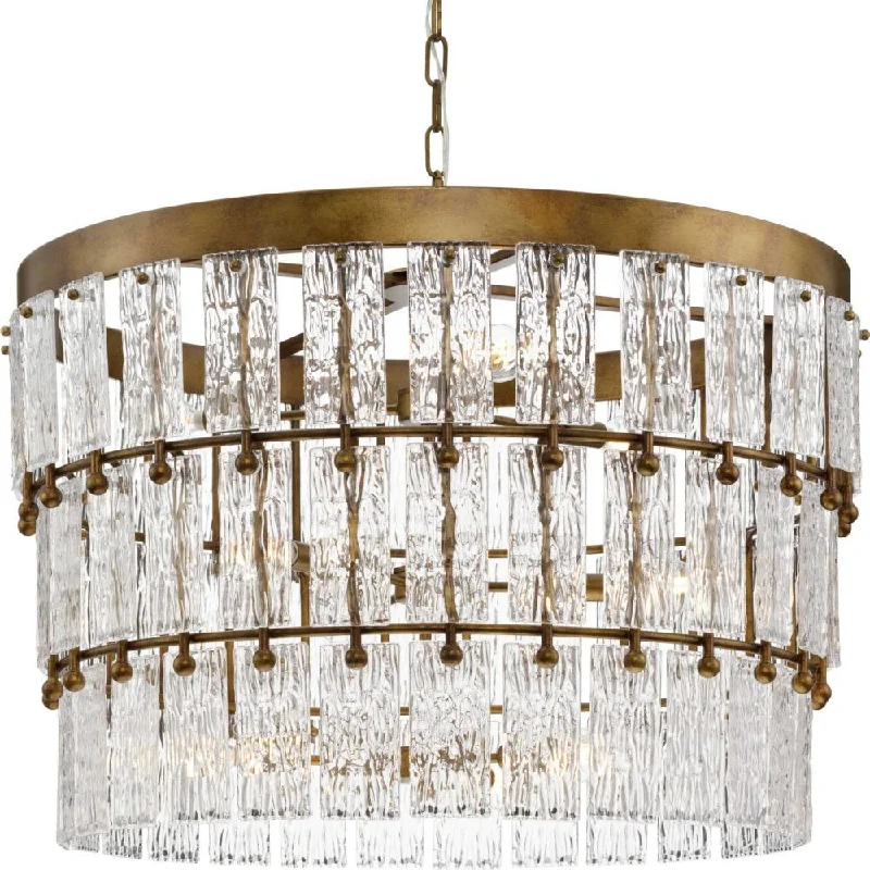 Art Deco Chandeliers for a Retro - Glam LookArt Deco Chandeliers for a Retro - Glam LookChevall Collection Nine-Light Gold Ombre Modern Organic Chandelier
