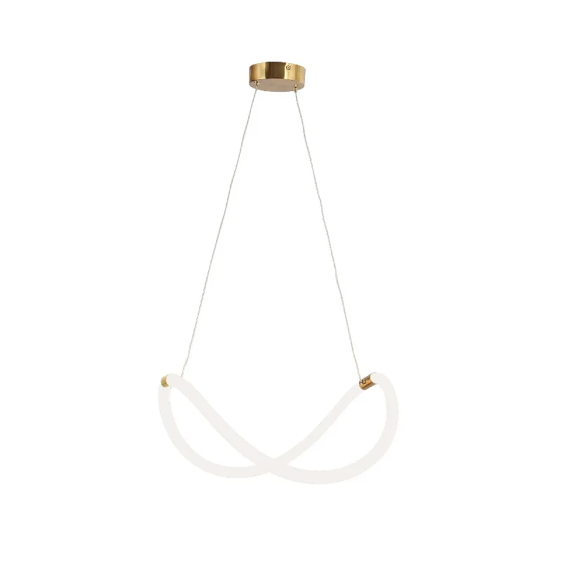 Chandeliers with Metal Frames in Black FinishChandeliers with Metal Frames in Black FinishChrysanthe 1-Light Small Brass LED Chandelier