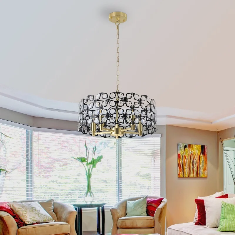 Industrial Iron Chandeliers for Loft - Inspired SpacesIndustrial Iron Chandeliers for Loft - Inspired SpacesCrystal Chandelier for Living-Room Round Cristal Lamp Luxury Home Decor Light Fixture