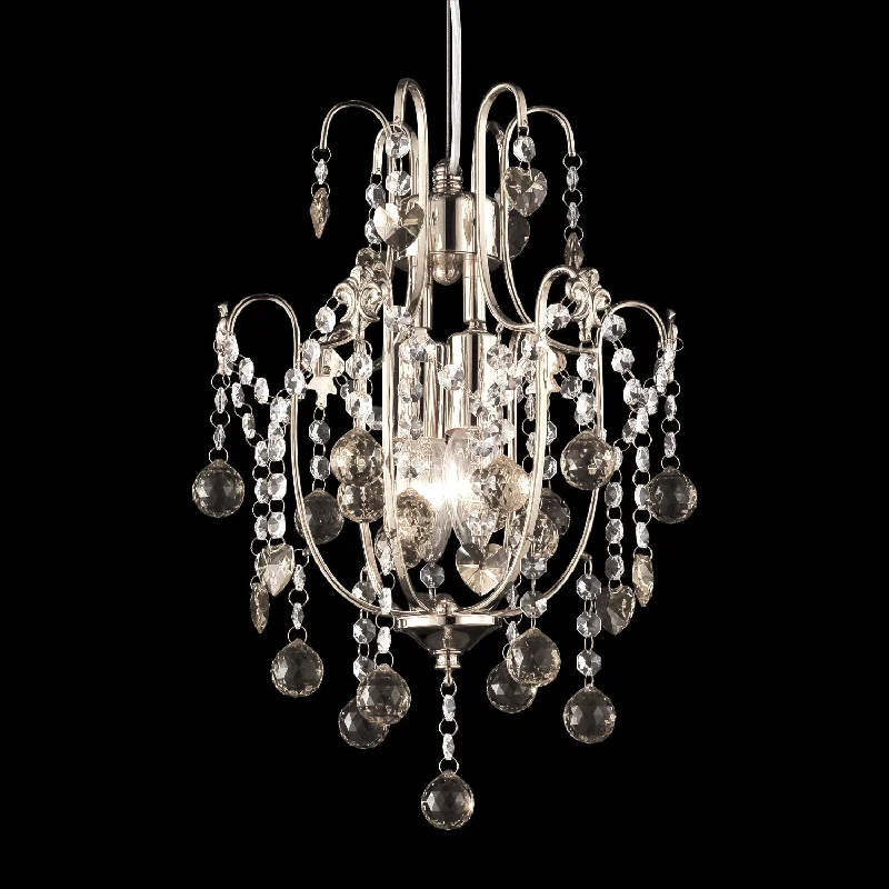 Mid - Century Modern Chandeliers for Vintage AppealMid - Century Modern Chandeliers for Vintage AppealCrystal Chandelier W:11 x H:16 Genuine Magnificent Crystal Prisms 2 Lights