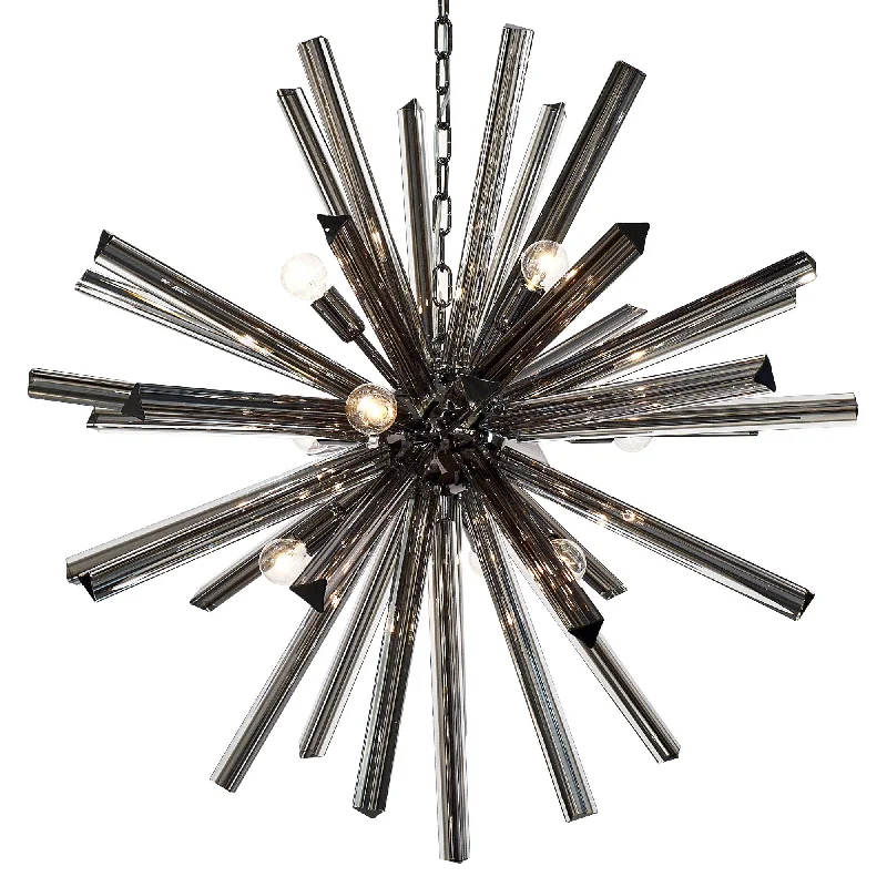 Art Deco Chandeliers for a Retro - Glam LookArt Deco Chandeliers for a Retro - Glam LookDark Gray Murano Glass Sputnik Chandelier