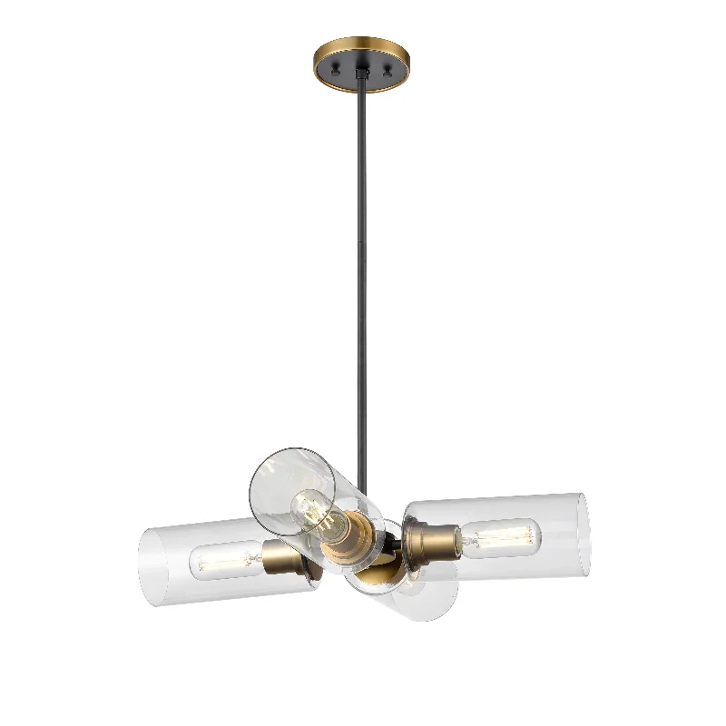 Chandeliers with Metal Frames in Silver FinishChandeliers with Metal Frames in Silver FinishBarker - pendant - DVP24705BR_GR-CL