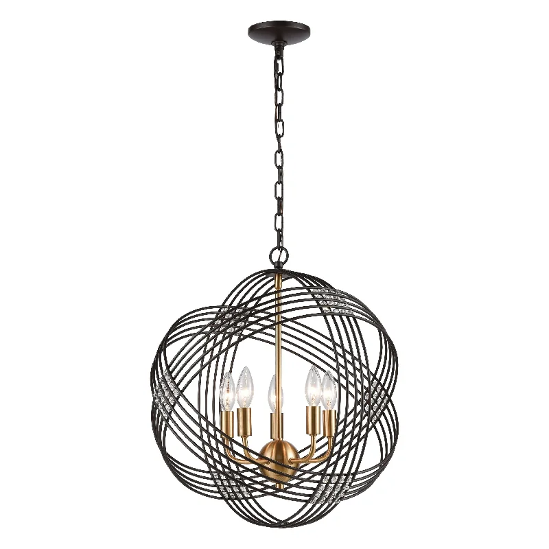 Victorian - Inspired Chandeliers with Ornate DetailsVictorian - Inspired Chandeliers with Ornate DetailsConcentric 19" Wide 5-Light Chandelier