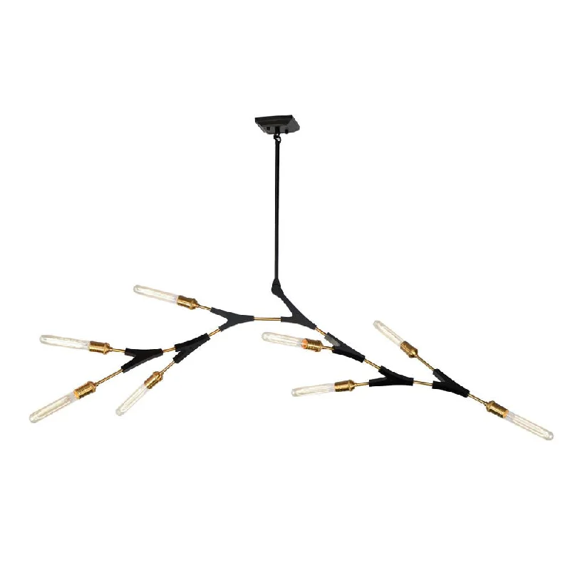Chandeliers with Multiple Lights for Maximum IlluminationChandeliers with Multiple Lights for Maximum IlluminationFiliali 10 Light Chandelier (Black & Harvest Brass) Chandeliers with Multiple Lights for Maximum IlluminationChandeliers with Multiple Lights for Maximum IlluminationFiliali 10 Light Chandelier (Black & Harvest Brass)