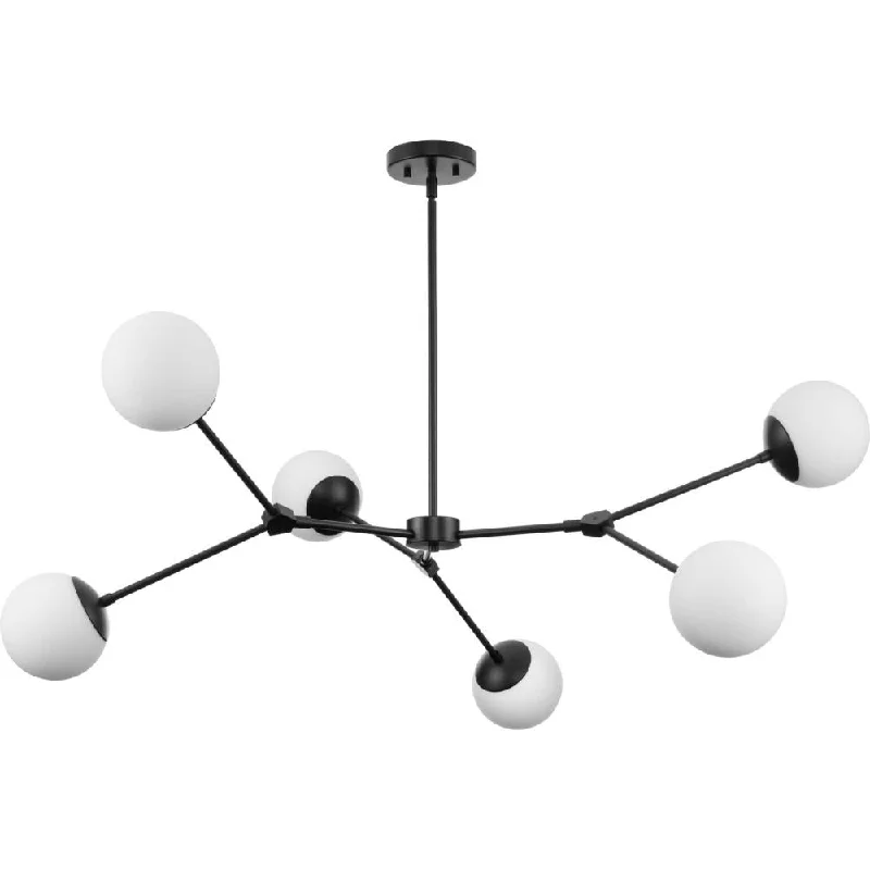 Small Chandeliers for Compact RoomsSmall Chandeliers for Compact RoomsHaas Collection Six-Light Matte Black Mid-Century Modern Chandelier Small Chandeliers for Compact RoomsSmall Chandeliers for Compact RoomsHaas Collection Six-Light Matte Black Mid-Century Modern Chandelier