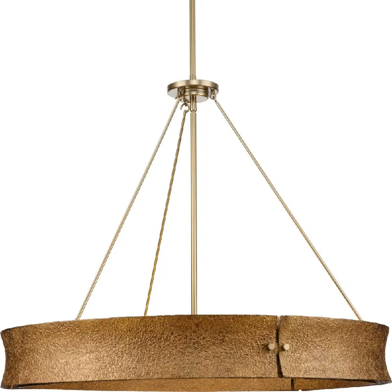 Chandeliers with Venetian Glass for a Luxurious LookChandeliers with Venetian Glass for a Luxurious LookLusail Collection Six-Light Soft Gold Luxe Industrial Chandelier