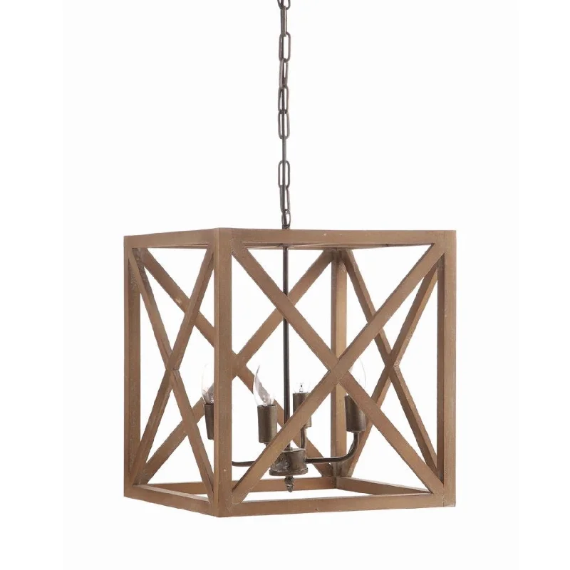 Chandeliers with Venetian Glass for a Luxurious LookChandeliers with Venetian Glass for a Luxurious LookMetal and Wood Square Light Fixture