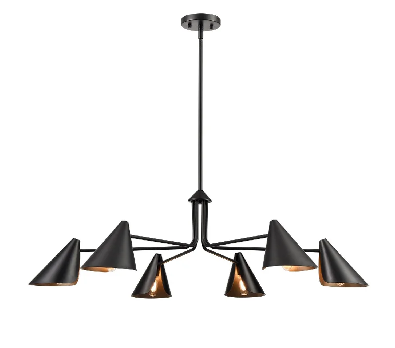Chandeliers with Frosted Glass for a Softer Light DiffusionChandeliers with Frosted Glass for a Softer Light DiffusionWarhol Six Light Chandelier