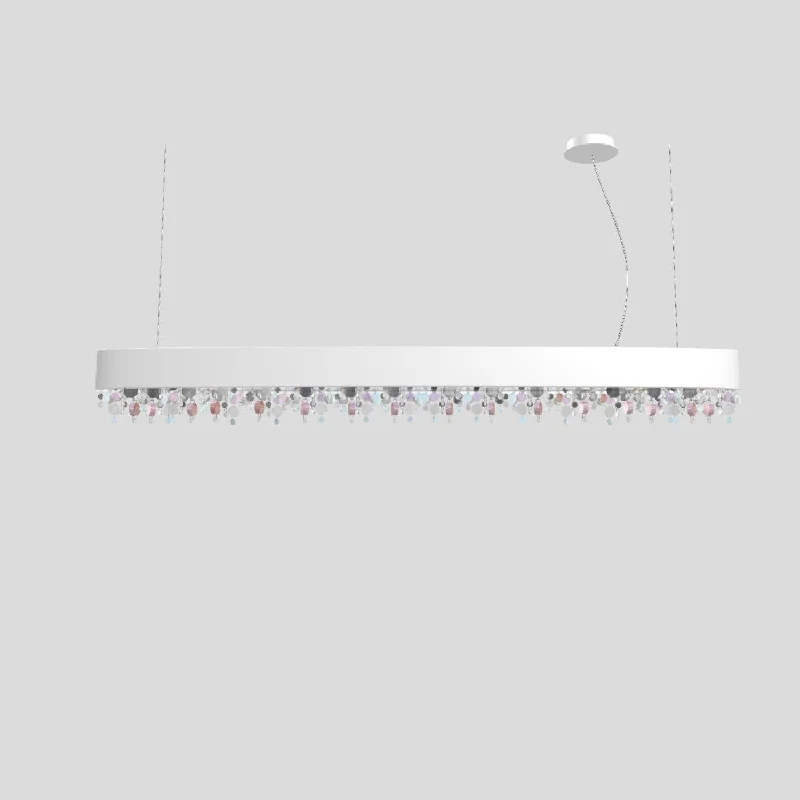 Matt White Frame Cold Pendants-Masiero