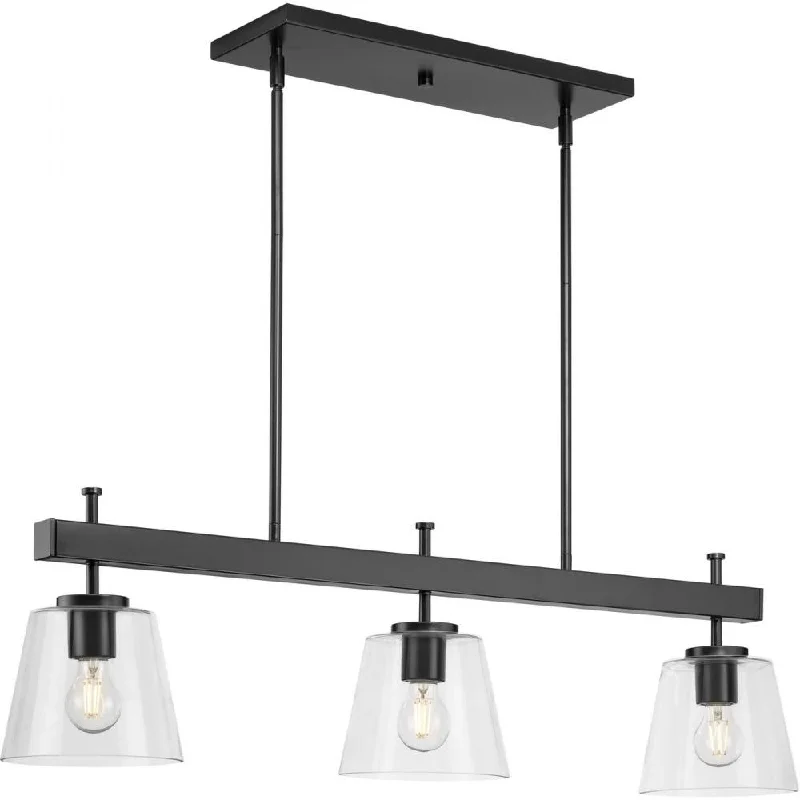 Chandeliers with Metal Frames in Bronze FinishChandeliers with Metal Frames in Bronze FinishP400298-31M 3-60W MED ISLAND Chandelier