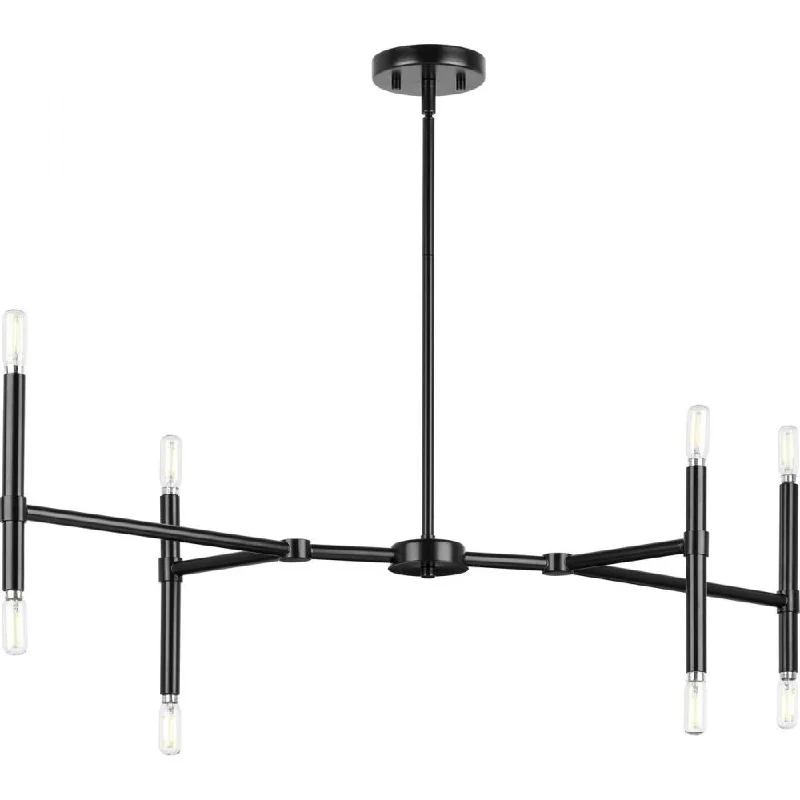 Chandeliers with Frosted Glass for a Softer Light DiffusionChandeliers with Frosted Glass for a Softer Light DiffusionP400338-31M 8-L LINEAR CHAND Chandeliers with Frosted Glass for a Softer Light DiffusionChandeliers with Frosted Glass for a Softer Light DiffusionP400338-31M 8-L LINEAR CHAND