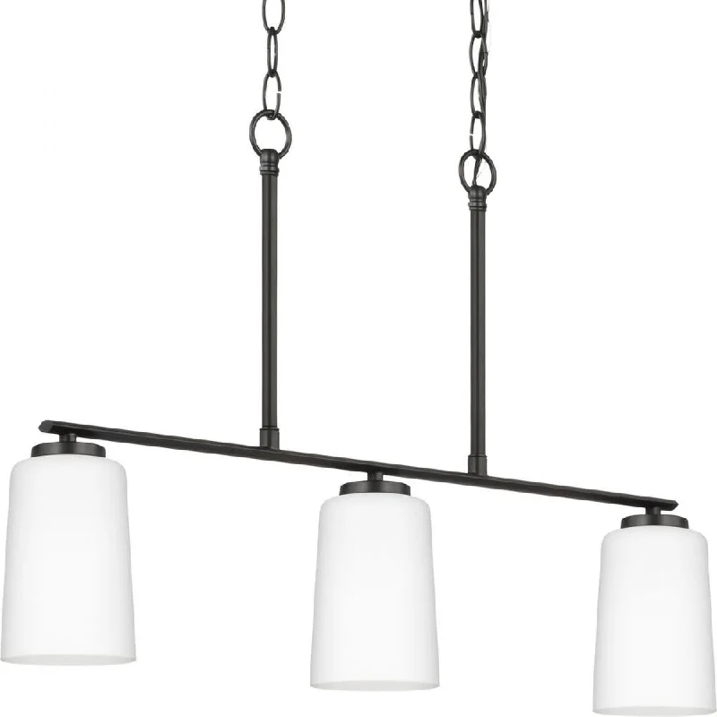 Chandeliers with Metal Frames in Black FinishChandeliers with Metal Frames in Black FinishP400348-31M 3-L LINEAR CHAND Chandeliers with Metal Frames in Black FinishChandeliers with Metal Frames in Black FinishP400348-31M 3-L LINEAR CHAND