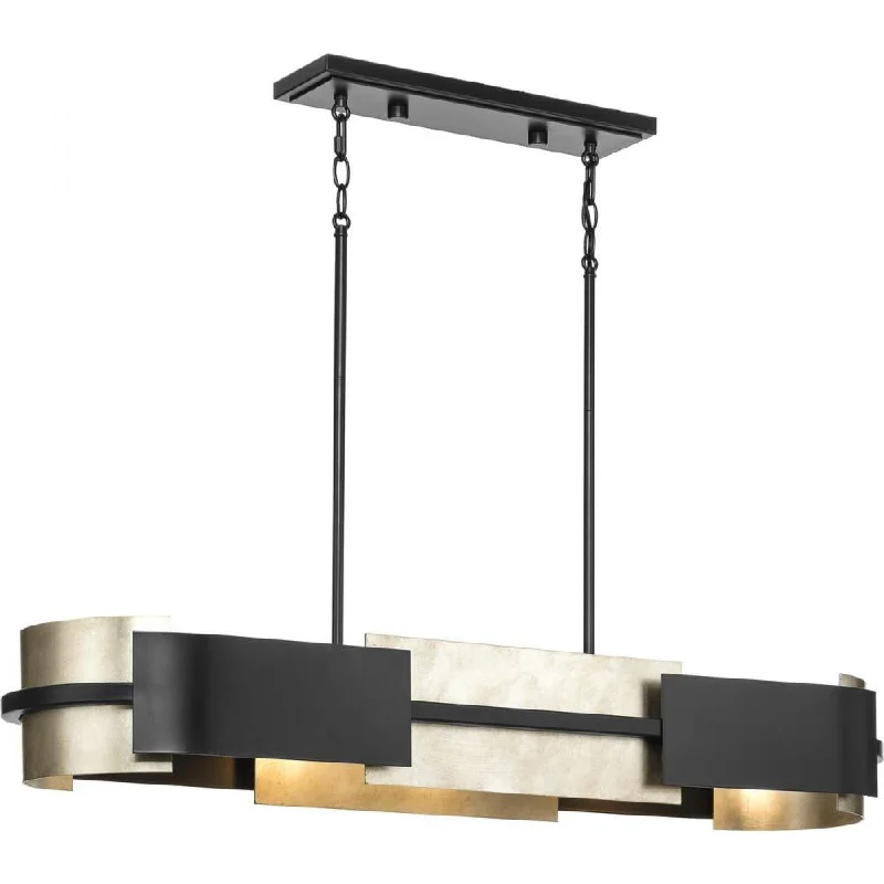 Chandeliers with Metal Frames in Black FinishChandeliers with Metal Frames in Black FinishP400352-31M 4-L LINEAR CHAND Chandeliers with Metal Frames in Black FinishChandeliers with Metal Frames in Black FinishP400352-31M 4-L LINEAR CHAND