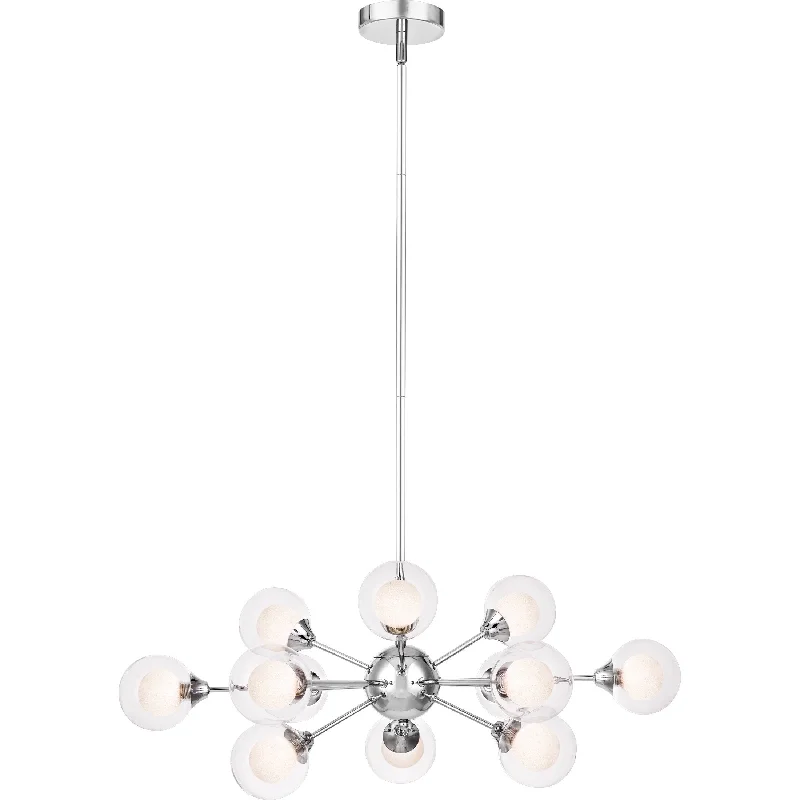 Chandeliers with Clear Crystal for a Sparkling EffectChandeliers with Clear Crystal for a Sparkling EffectSpellbound - 12 lgt chandelier chrome - PCSB5012C
