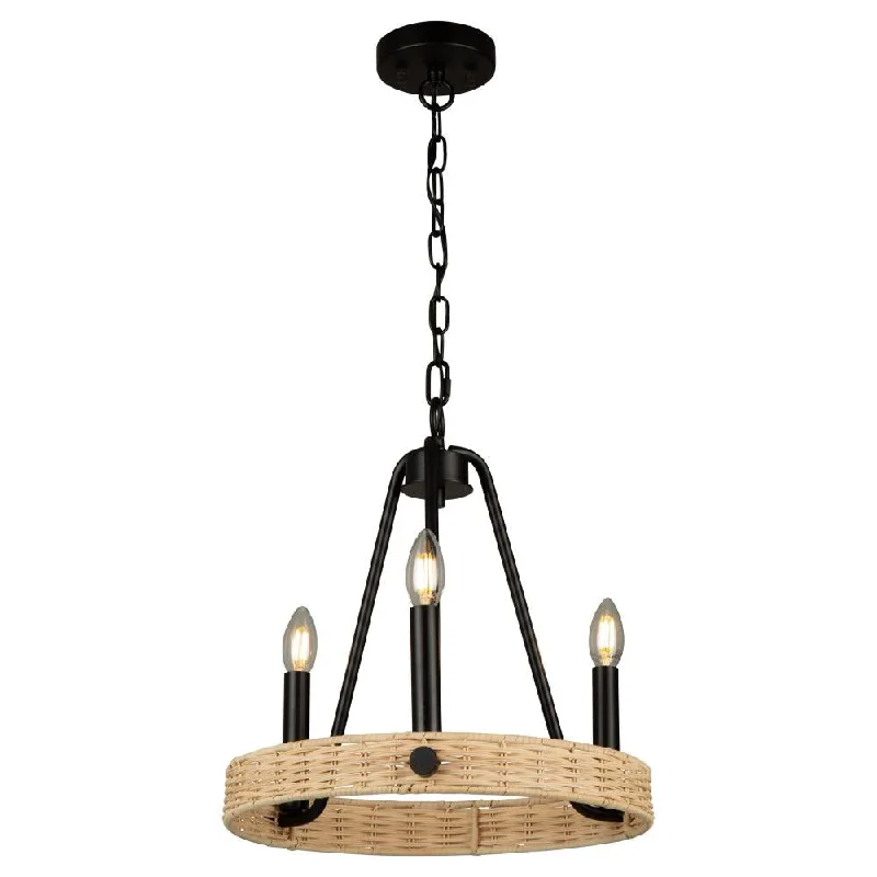 Mid - Century Modern Chandeliers for Vintage AppealMid - Century Modern Chandeliers for Vintage AppealPerris 3 Light Chandelier Black