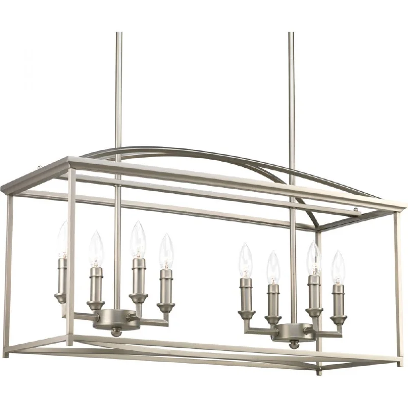 Chandeliers with Pendant Lights for a Stylish LookChandeliers with Pendant Lights for a Stylish LookPiedmont Collection Eight-Light Burnished Silver Farmhouse Chandelier Light