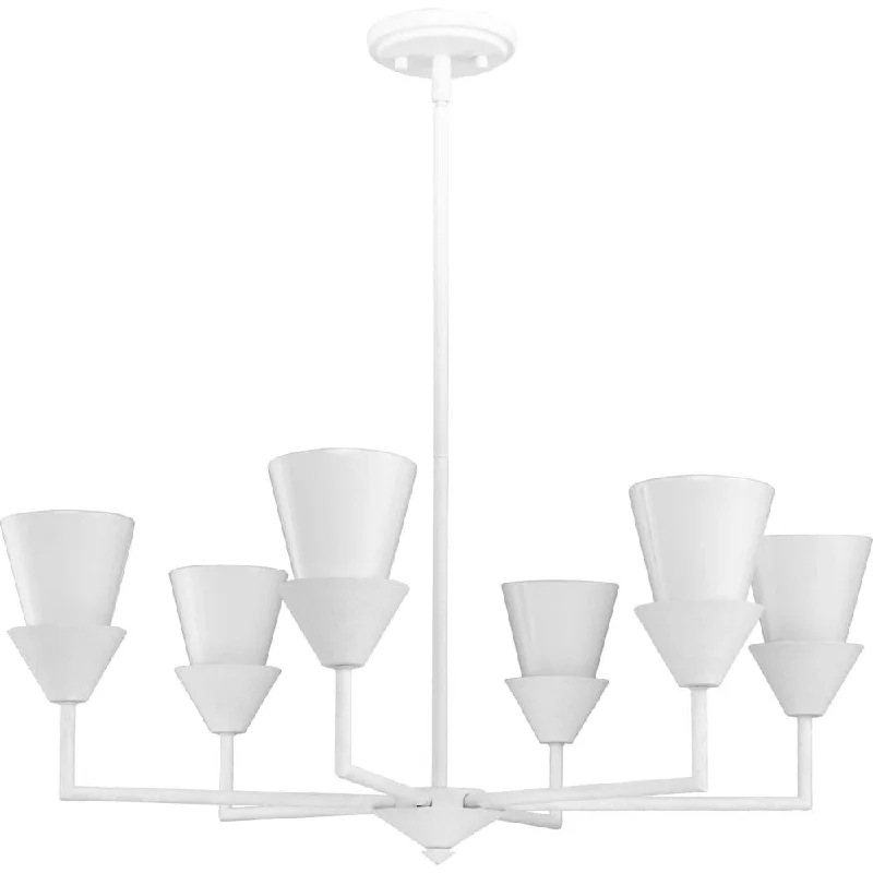 Chandeliers with Frosted Glass for a Softer Light DiffusionChandeliers with Frosted Glass for a Softer Light DiffusionPinellas Collection Six-Light White Plaster Contemporary Chandelier Chandeliers with Frosted Glass for a Softer Light DiffusionChandeliers with Frosted Glass for a Softer Light DiffusionPinellas Collection Six-Light White Plaster Contemporary Chandelier
