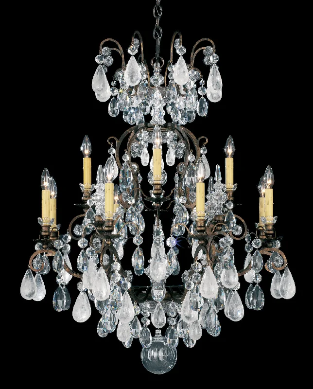 Chandeliers with Colored Glass for a Splash of ColorChandeliers with Colored Glass for a Splash of ColorRenaissance Rock Crystal 13 Light Chandelier