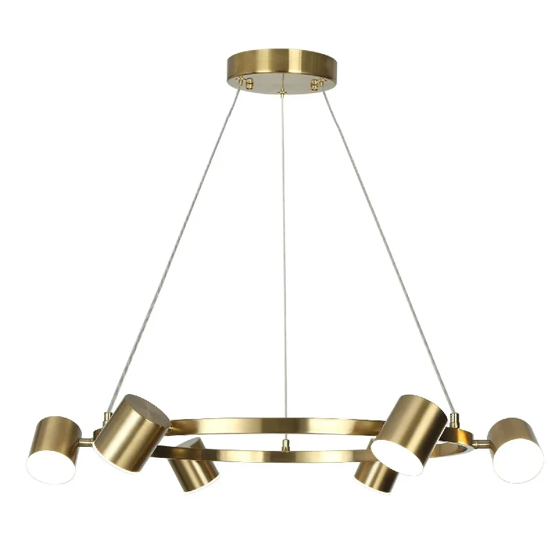 Modern Crystal Chandeliers for Contemporary HomesModern Crystal Chandeliers for Contemporary HomesSelaginella 6-Light Large Brass LED Chandelier