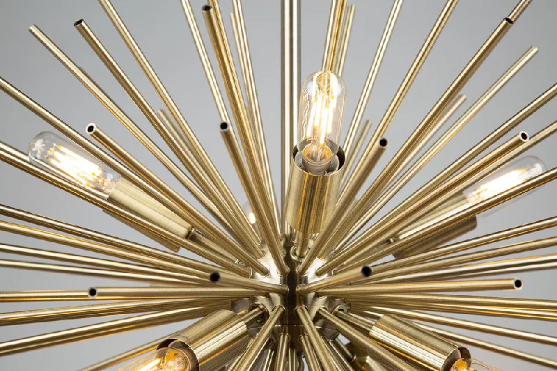 Chandeliers with Clear Crystal for a Sparkling EffectChandeliers with Clear Crystal for a Sparkling EffectSunburst 8 Light Chandelier (Satin Brass) Chandeliers with Clear Crystal for a Sparkling EffectChandeliers with Clear Crystal for a Sparkling EffectSunburst 8 Light Chandelier (Satin Brass)