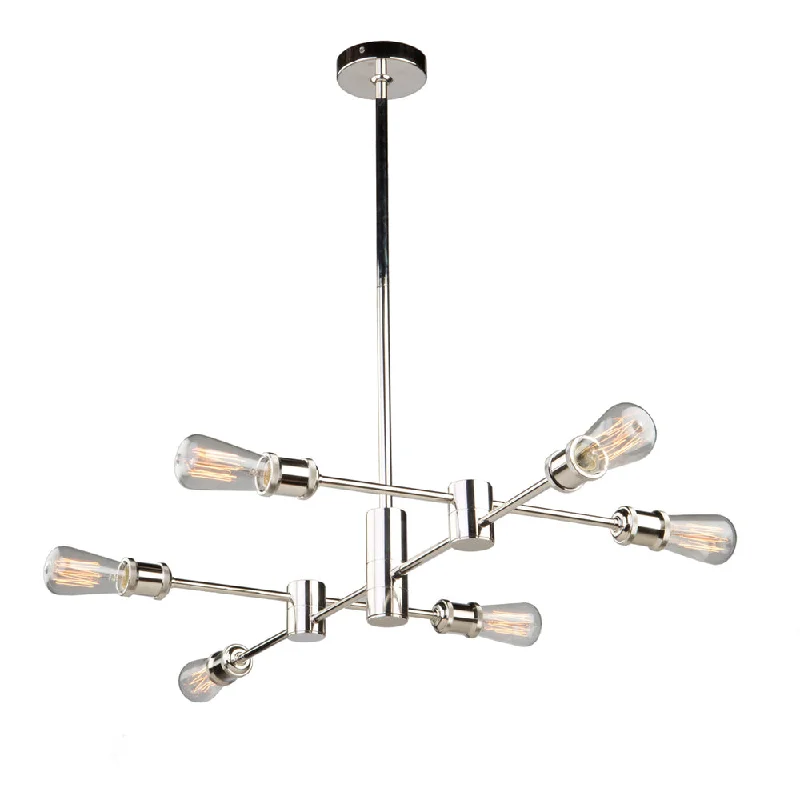 Chandeliers with Metal Frames in Silver FinishChandeliers with Metal Frames in Silver FinishTribeca 6-Light Chandelier Chandeliers with Metal Frames in Silver FinishChandeliers with Metal Frames in Silver FinishTribeca 6-Light Chandelier