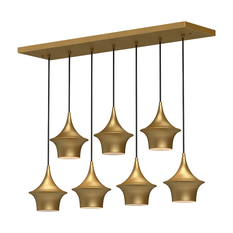 Art Nouveau Ceiling Lights with Organic, Flowing ShapesArt Nouveau Ceiling Lights with Organic, Flowing ShapesAlora Mood LP523036 Emiko 7-lt 36" Linear Pendant Art Nouveau Ceiling Lights with Organic, Flowing ShapesArt Nouveau Ceiling Lights with Organic, Flowing ShapesAlora Mood LP523036 Emiko 7-lt 36" Linear Pendant