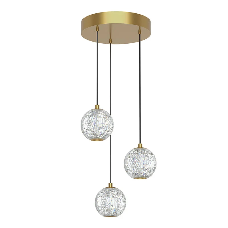 Art Deco Ceiling Lights with Geometric Patterns and Metallic FinishesArt Deco Ceiling Lights with Geometric Patterns and Metallic FinishesAlora MP321203 Marni 3-lt 11" LED Pendant Art Deco Ceiling Lights with Geometric Patterns and Metallic FinishesArt Deco Ceiling Lights with Geometric Patterns and Metallic FinishesAlora MP321203 Marni 3-lt 11" LED Pendant