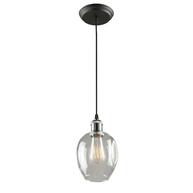 Bohemian Ceiling Lights with Beads, Tassels, and Colorful GlassBohemian Ceiling Lights with Beads, Tassels, and Colorful GlassArtcraft Clearwater AC10730PN Pendant Light - Polish Nickel & Black