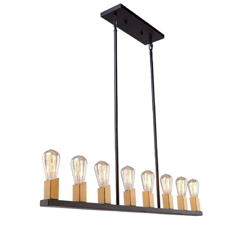 Victorian - Inspired Ceiling Lights with Ornate Crystal ChandeliersVictorian - Inspired Ceiling Lights with Ornate Crystal ChandeliersArtcraft Skyline AC11106 Pendant Light - Dark Bronze & Satin Brass