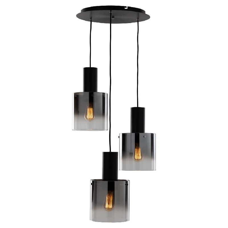 Industrial Style Ceiling Lights with Exposed Bulbs and Metal CagesIndustrial Style Ceiling Lights with Exposed Bulbs and Metal CagesArtcraft Henley AC11523SM Pendant Light - Satin Black & Smoke Glass Industrial Style Ceiling Lights with Exposed Bulbs and Metal CagesIndustrial Style Ceiling Lights with Exposed Bulbs and Metal CagesArtcraft Henley AC11523SM Pendant Light - Satin Black & Smoke Glass