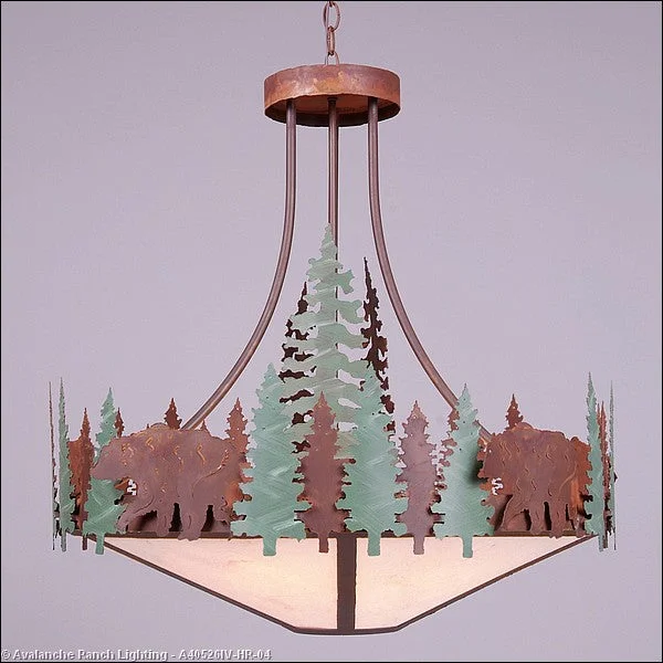 Rustic Ceiling Lights with Reclaimed Wood and Distressed FinishesRustic Ceiling Lights with Reclaimed Wood and Distressed FinishesAvalanche Ranch Crestline-Bear A40526IV-HR-04 Pendant Light - Pine Green/Rust Patina Rustic Ceiling Lights with Reclaimed Wood and Distressed FinishesRustic Ceiling Lights with Reclaimed Wood and Distressed FinishesAvalanche Ranch Crestline-Bear A40526IV-HR-04 Pendant Light - Pine Green/Rust Patina