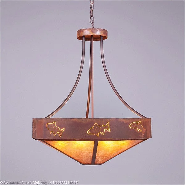 Rustic Ceiling Lights with Reclaimed Wood and Distressed FinishesRustic Ceiling Lights with Reclaimed Wood and Distressed FinishesAvalanche Ranch Ridgemont-Fish Cutout A41962AM-HR-02 Pendant Light - Rust Patina Rustic Ceiling Lights with Reclaimed Wood and Distressed FinishesRustic Ceiling Lights with Reclaimed Wood and Distressed FinishesAvalanche Ranch Ridgemont-Fish Cutout A41962AM-HR-02 Pendant Light - Rust Patina