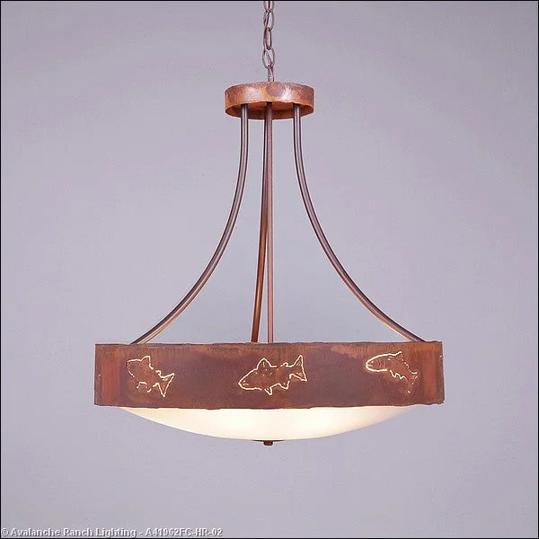 Mid - Century Modern Ceiling Lights with Simple, Sleek LinesMid - Century Modern Ceiling Lights with Simple, Sleek LinesAvalanche Ranch Ridgemont-Fish Cutout A41962FC-HR-02 Pendant Light - Rust Patina Mid - Century Modern Ceiling Lights with Simple, Sleek LinesMid - Century Modern Ceiling Lights with Simple, Sleek LinesAvalanche Ranch Ridgemont-Fish Cutout A41962FC-HR-02 Pendant Light - Rust Patina