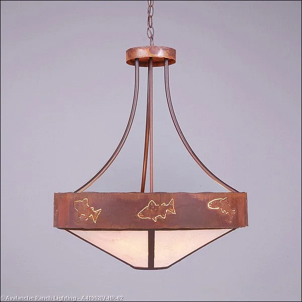 Art Deco Ceiling Lights with Geometric Patterns and Metallic FinishesArt Deco Ceiling Lights with Geometric Patterns and Metallic FinishesAvalanche Ranch Ridgemont-Fish Cutout A41962IV-HR-02 Pendant Light - Rust Patina Art Deco Ceiling Lights with Geometric Patterns and Metallic FinishesArt Deco Ceiling Lights with Geometric Patterns and Metallic FinishesAvalanche Ranch Ridgemont-Fish Cutout A41962IV-HR-02 Pendant Light - Rust Patina