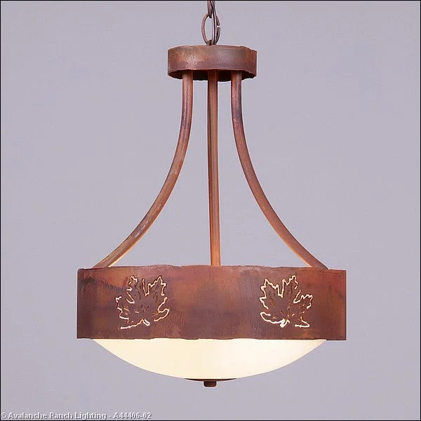Tropical - Themed Ceiling Lights with Palm - Leaf Shapes and Rattan WrapsTropical - Themed Ceiling Lights with Palm - Leaf Shapes and Rattan WrapsAvalanche Ranch Ridgemont-Maple Cutout A44406-02 Pendant Light - Rust Patina Tropical - Themed Ceiling Lights with Palm - Leaf Shapes and Rattan WrapsTropical - Themed Ceiling Lights with Palm - Leaf Shapes and Rattan WrapsAvalanche Ranch Ridgemont-Maple Cutout A44406-02 Pendant Light - Rust Patina