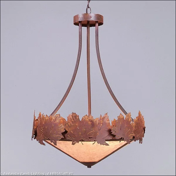 Rustic Ceiling Lights with Reclaimed Wood and Distressed FinishesRustic Ceiling Lights with Reclaimed Wood and Distressed FinishesAvalanche Ranch Crestline-Maple Leaf A44805AL-HR-02 Pendant Light - Rust Patina Rustic Ceiling Lights with Reclaimed Wood and Distressed FinishesRustic Ceiling Lights with Reclaimed Wood and Distressed FinishesAvalanche Ranch Crestline-Maple Leaf A44805AL-HR-02 Pendant Light - Rust Patina