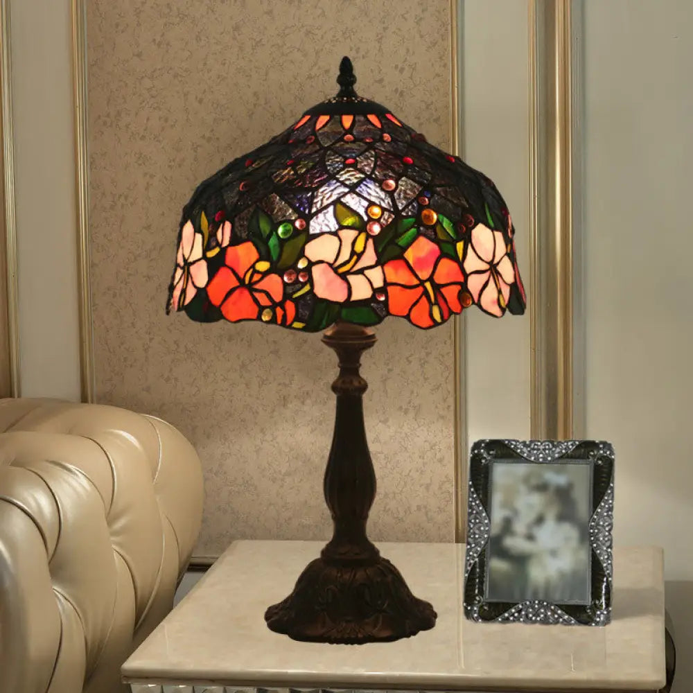 asian inspired table lamps with bamboo accents for a zen atmosphereasian inspired table lamps with bamboo accents for a zen atmosphereVictorian Brass Floral Patterned Bedroom Lamp with Bowl Cut Glass Shade - Includes Night Light