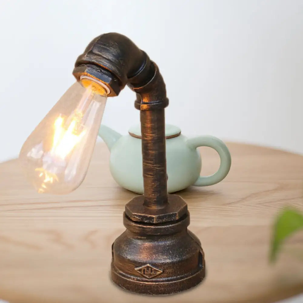 modern minimalist table lamps for contemporary living roomsmodern minimalist table lamps for contemporary living roomsRustic Iron Table Lamp with Antique Bronze Finish - Exposed Bulb, Bedroom Lighting, Pipe Design