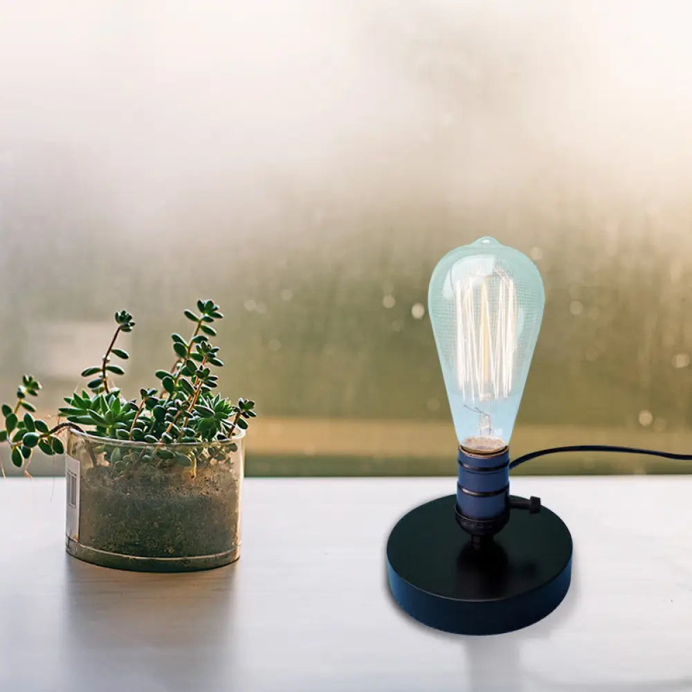 ceramic table lamps with hand painted designs for an artistic touchceramic table lamps with hand painted designs for an artistic touchIndustrial Black Mini Table Lamp with On/Off Switch - Stylish Metal Table Lighting for Coffee Shop