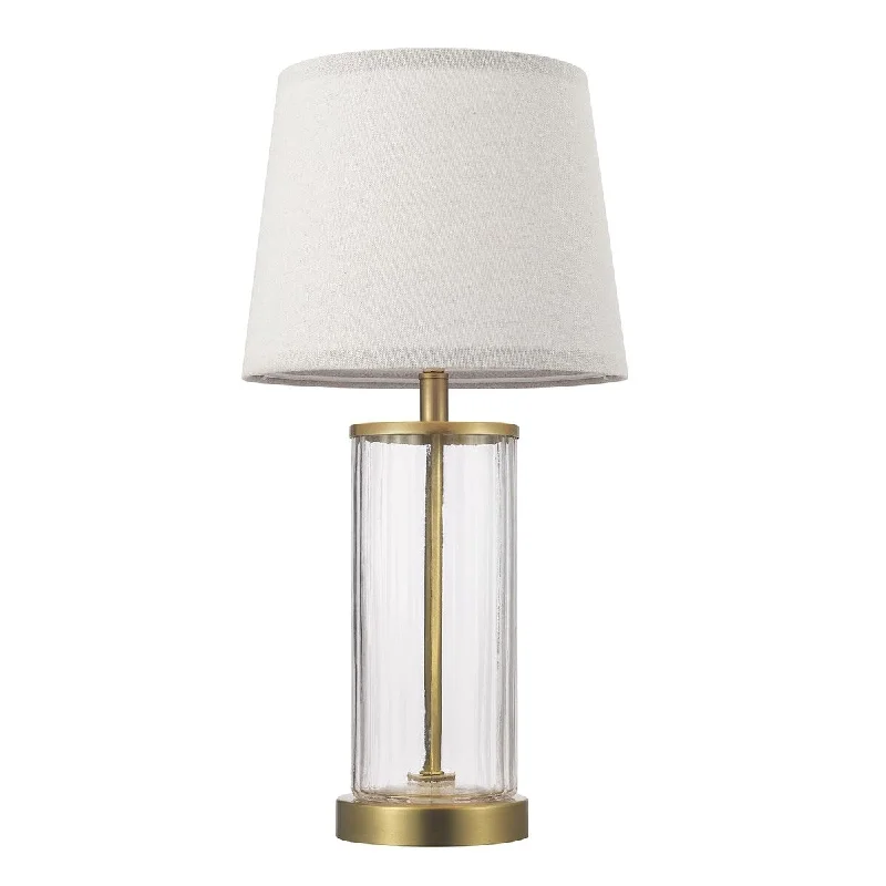 asian inspired table lamps with bamboo accents for a zen atmosphereasian inspired table lamps with bamboo accents for a zen atmosphere20" Fillable Ribbed Glass Table Lamp, Matte Brass Accents, Beige Linen Shade, On/Off Rotary Switch on Socket