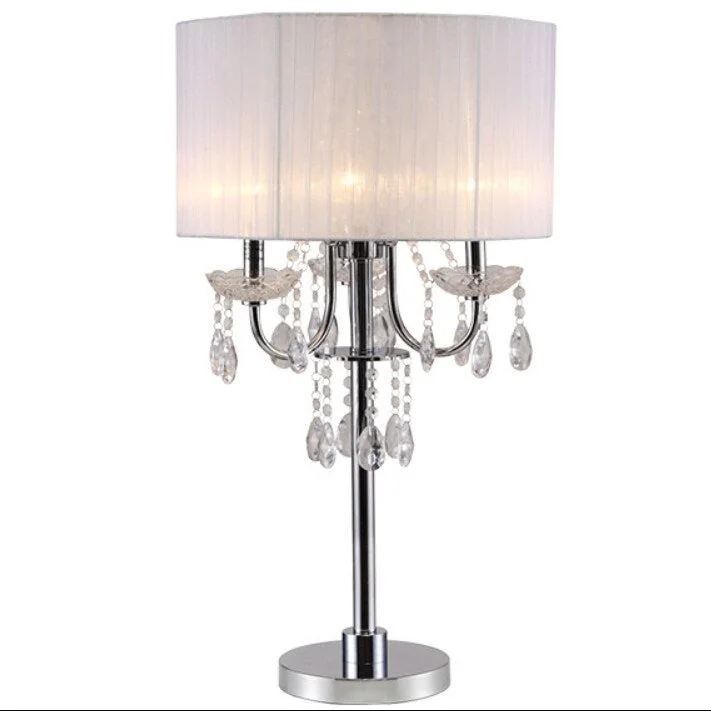 industrial style table lamps with exposed bulbs for loft apartmentsindustrial style table lamps with exposed bulbs for loft apartments29.5"H WHITE/CHROME CRYSTAL INSPIRED TABLE Lamp