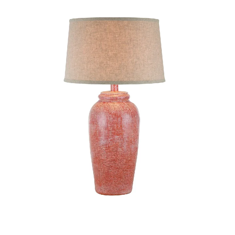 modern minimalist table lamps for contemporary living roomsmodern minimalist table lamps for contemporary living rooms30.5"H Hydrocal Table Lamp - Red Wash
