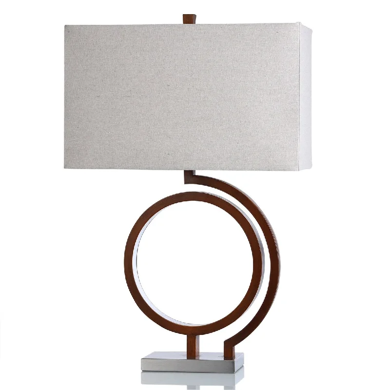 gothic style table lamps with dark finishes for a mysterious lookgothic style table lamps with dark finishes for a mysterious lookAskel - Fauxwood Mid Century Modern Design Table Lamp With Metal Base - Brown & Silver Finish - Sand & Creamy Tan Shade - LED
