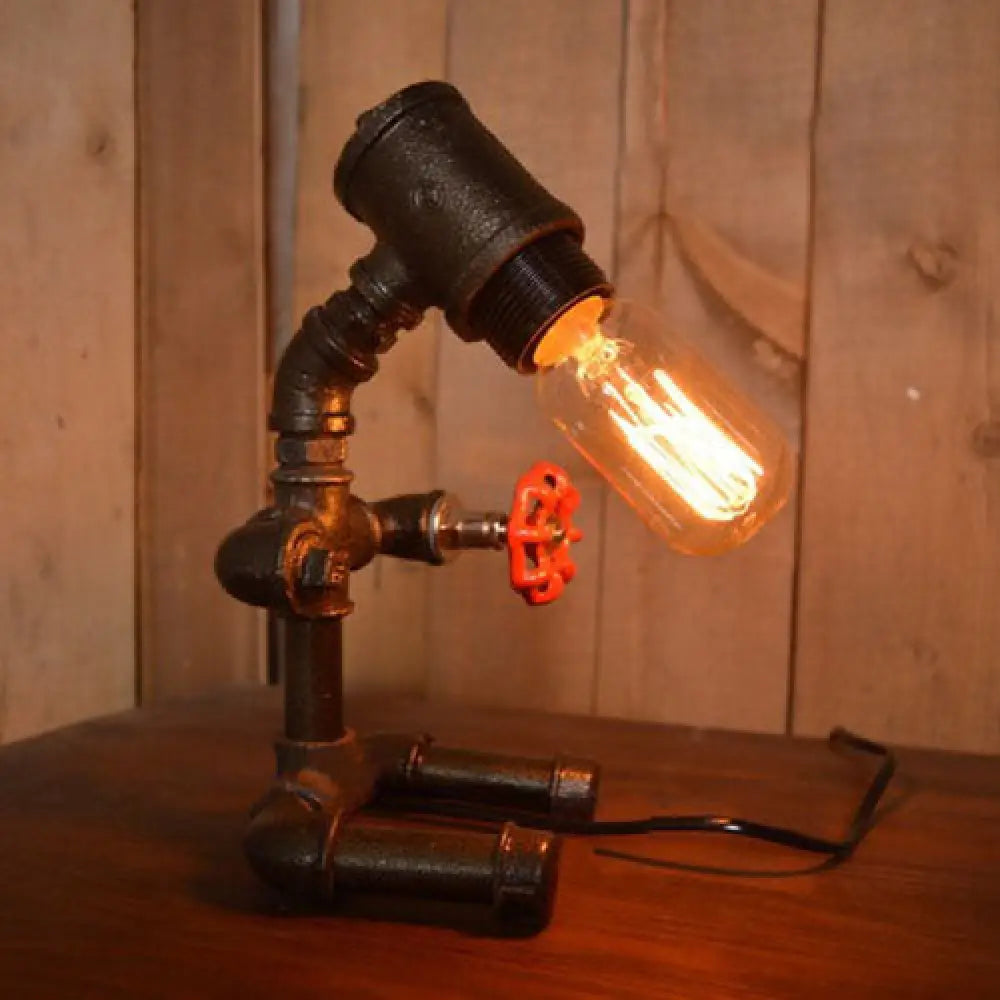 gothic style table lamps with dark finishes for a mysterious lookgothic style table lamps with dark finishes for a mysterious lookIndustrial Style Black Pipe Man Table Lamp - Wrought Iron 1-Light Restaurant Standing Lamp