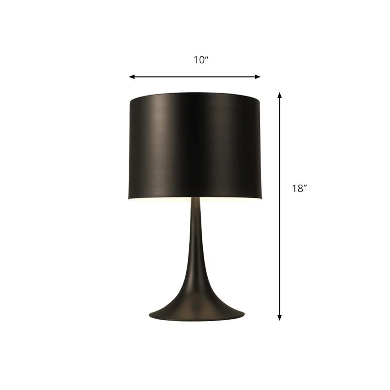 ceramic table lamps with hand painted designs for an artistic touchceramic table lamps with hand painted designs for an artistic touchModern Black/White Drum Table Light- Curvaceous Base, Simple Style- 1 Light Metal Lamp- 10"/12" Dia- Bedroom Lighting